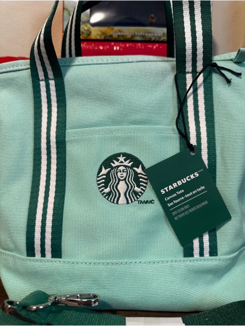 NWT Starbucks Road Trip Collection Canvas Tote Bag - Picture 4 of 8